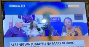 Sharing our story on TV in Kisii, Kenya