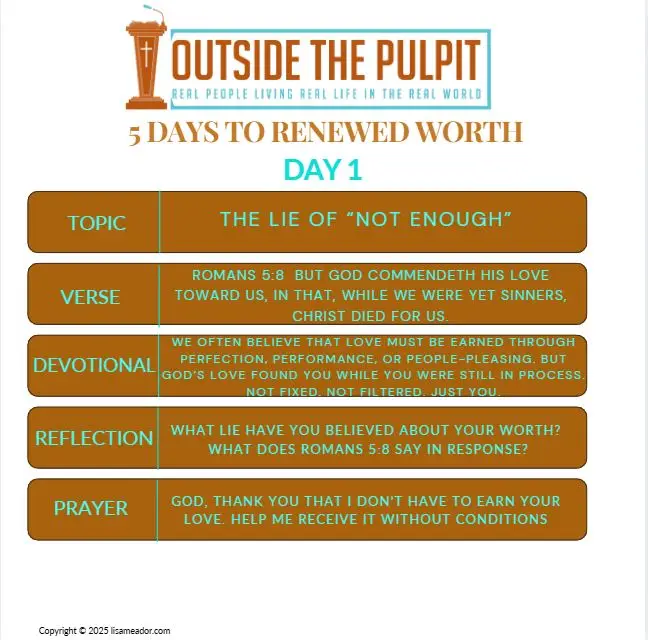 You are Enough 5 Day Journal and Devotional